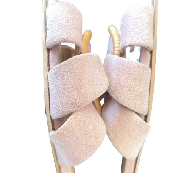 Veronica Beard Madeira Suede Mauve /Pale Purple & Rafia Slip On Sandals 10 M - Picture 8 of 8